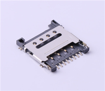 SIM卡连接器 > 翻盖式 MicroSIM卡 卡座 8PIN>KH-SIM1616-8PIN