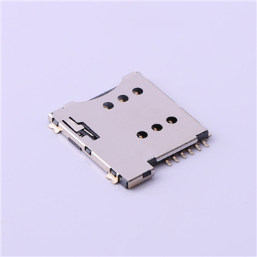 SIM卡连接器 > 自弹式 MicroSIM卡 卡座 6PIN>KH-SIM1616-6PIN