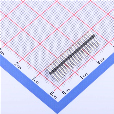 排针1.27mm 1x20P 弯插  KH-1.27PH90-1X20P-L10.5