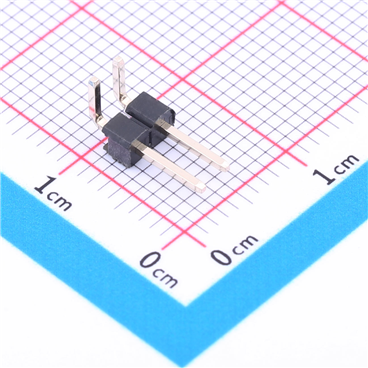 排针2.54mm 1x2P 弯插 KH-2.54PH90-1X2P-L13.8